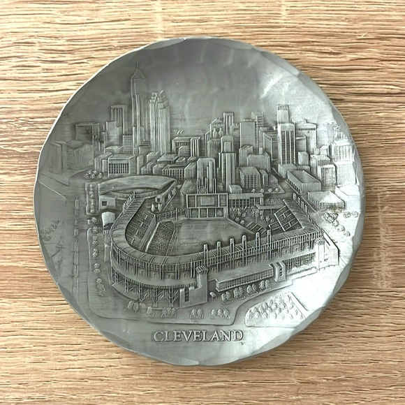 Wendell August Other - Wendell August Cleveland Jacobs Field Skyline Decorative Plate